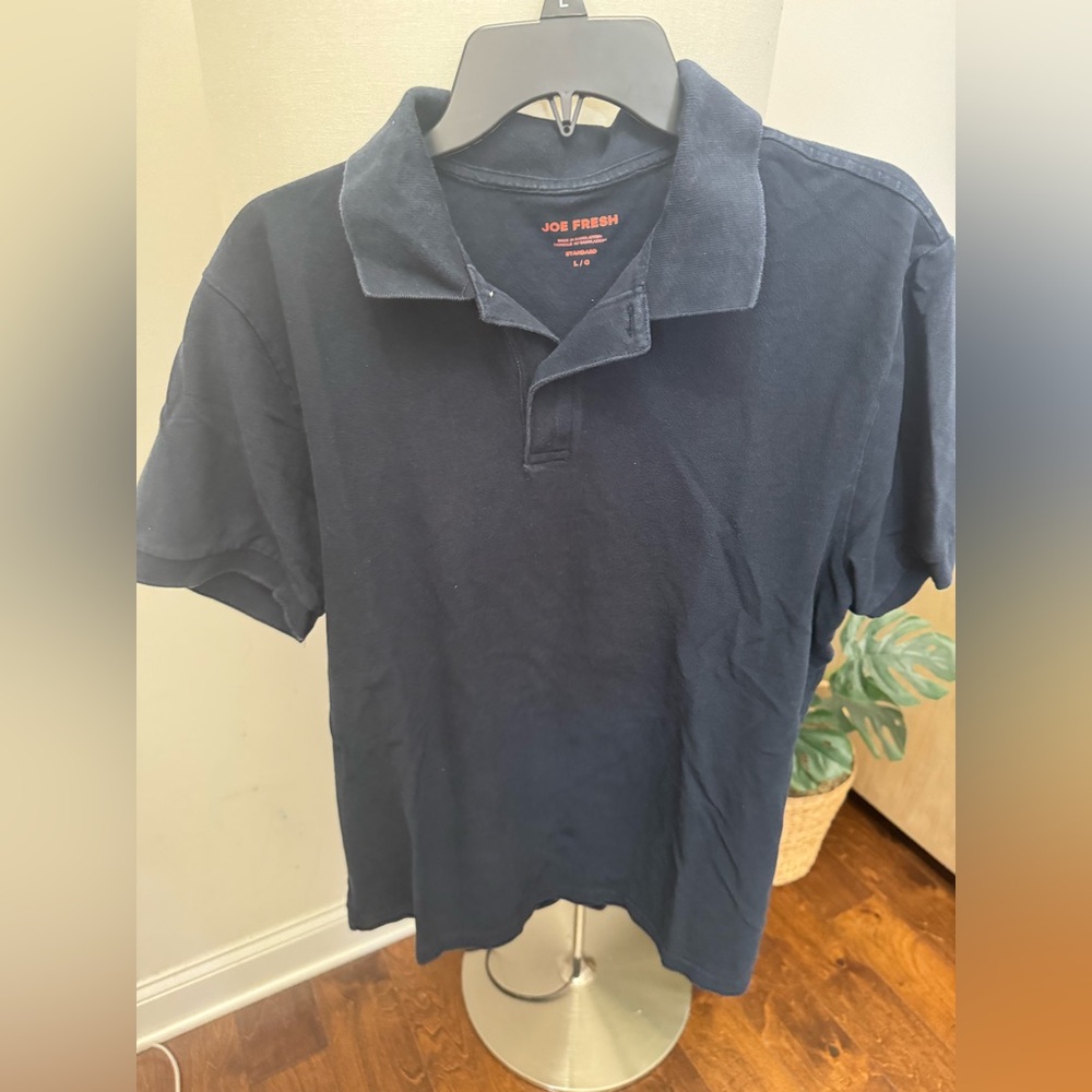 Joe Fresh men’s polo shirt navy size large